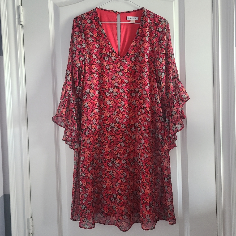 Floral Dress Calvin Klein Womens Size 4